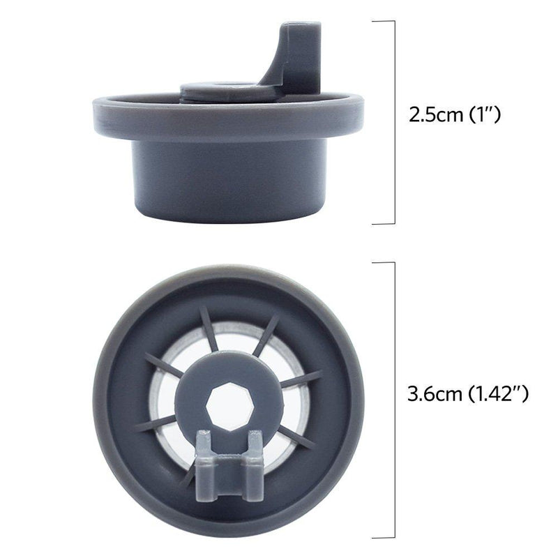Geengle 165314 8-Pack Dishwasher Lower Rack Wheel Replacement for Bosch and Kenmore Dishwasher, Replaces 00420198 420198 PS3439123