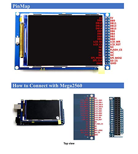 HiLetgo 3.5" TFT LCD Display ILI9486/ILI9488 480x320 36 Pins for Arduino Mega2560