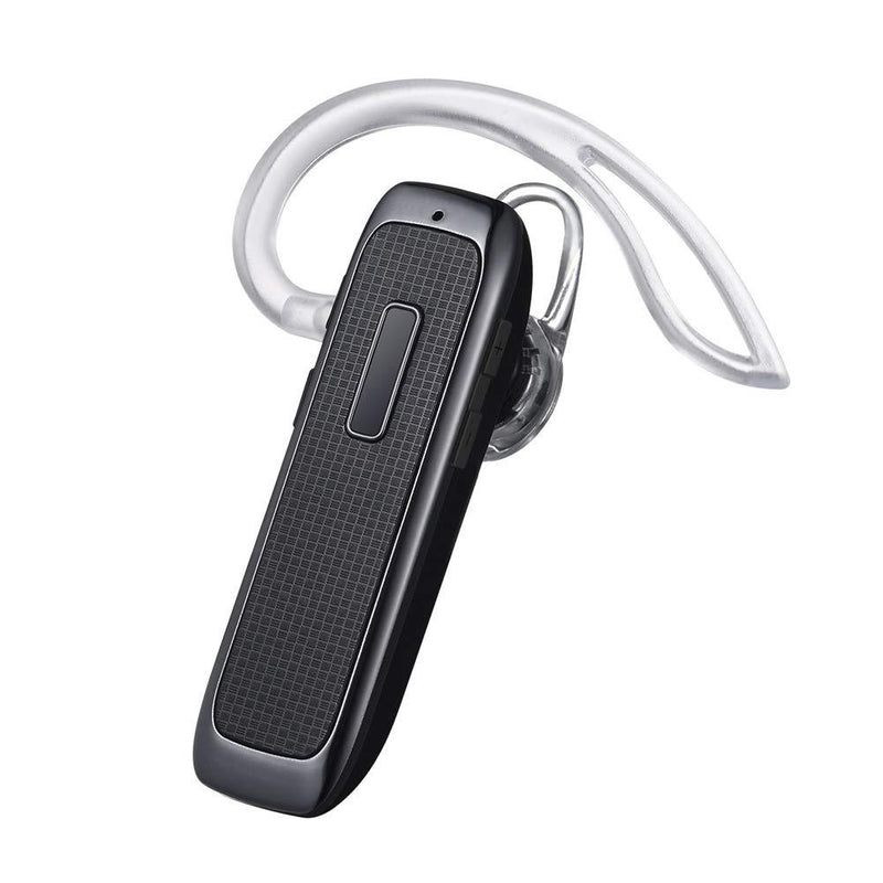Bluetooth Headset, Marnana Wireless Bluetooth Earpiece with 18 Hours Playtime and Noise Cancelling Mic, Ultralight Earphone Hands-Free for iPhone iPad Tablet Samsung Android Cell Phone Call-Upgraded Black