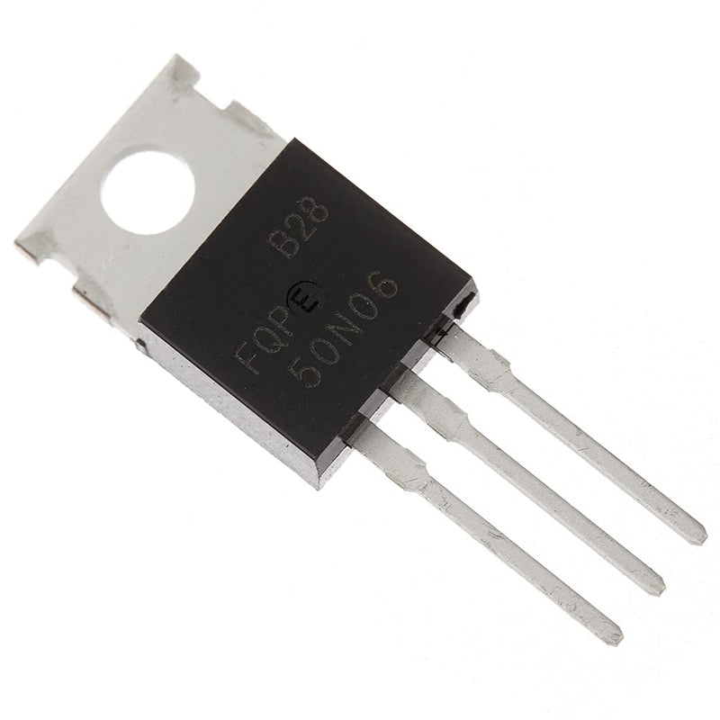 Bridgold 10pcs FQP50N06 FQP50 50N06 N-Channel Mosfet Transistor 52 A 60 V,3-Pin TO-220AB