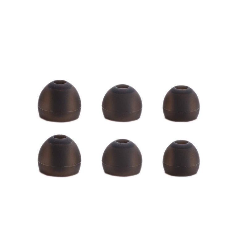 Silicone Replacement Ear Tips Earbuds Eargels for Mpow,Tozo Aukey, Senso,Hussar,Letscom etcÂ Bluetooth Earphones, 6 Paris(Black and Gray) Black and Gray