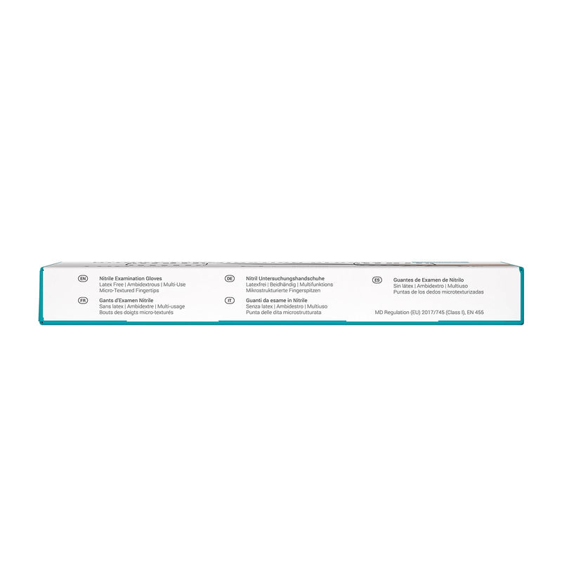 EUROPAPA 100x nitrile gloves box disposable gloves, disposable gloves, examination gloves, nitrile gloves, powder-free, latex-free, non-sterile, latex-free, disposable gloves (M, black) M