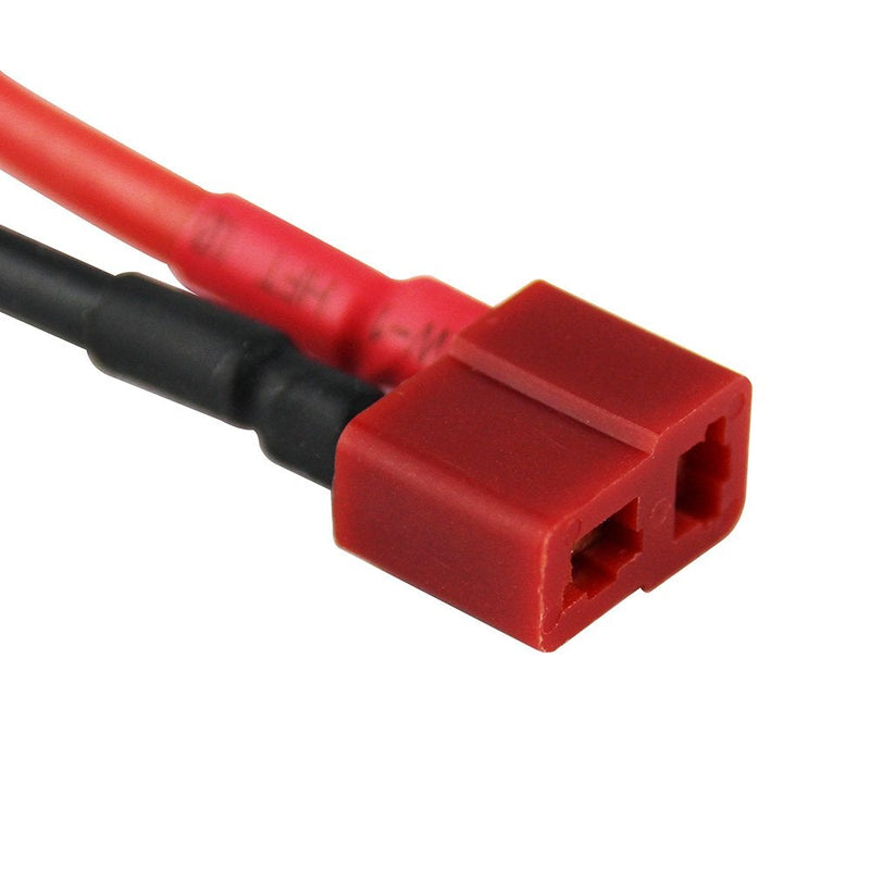 OliYin 2pcs Deans 2-Male to 1-Female Series Connector Adapter Double Voltage LiPo 14awg 3.93"(Pack of 2)