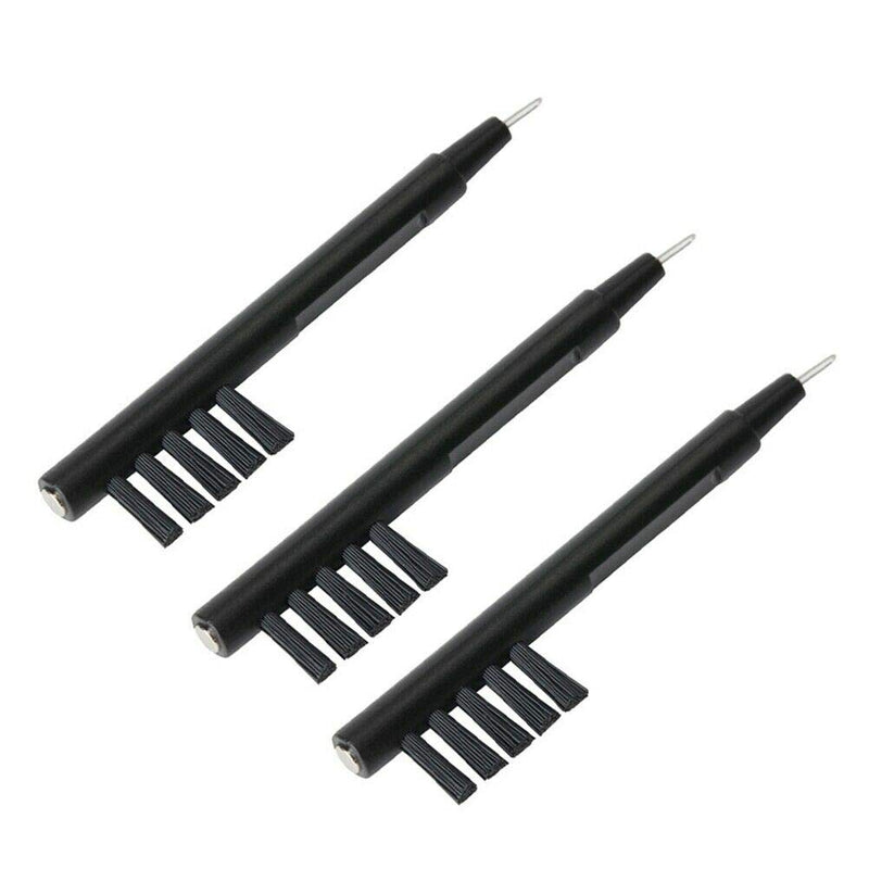 3 in 1 Hearing Aid Cleaning Magnet Brush Universal Cleaning with Wax Loop and Battery Magnet Insert Tool(6 PCS)