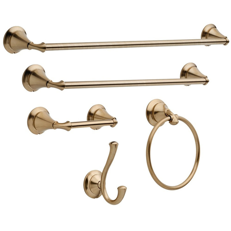 DELTA Linden Pivoting Toilet Paper Holder, Champagne Bronze, Bathroom Accessories, 79450-CZ