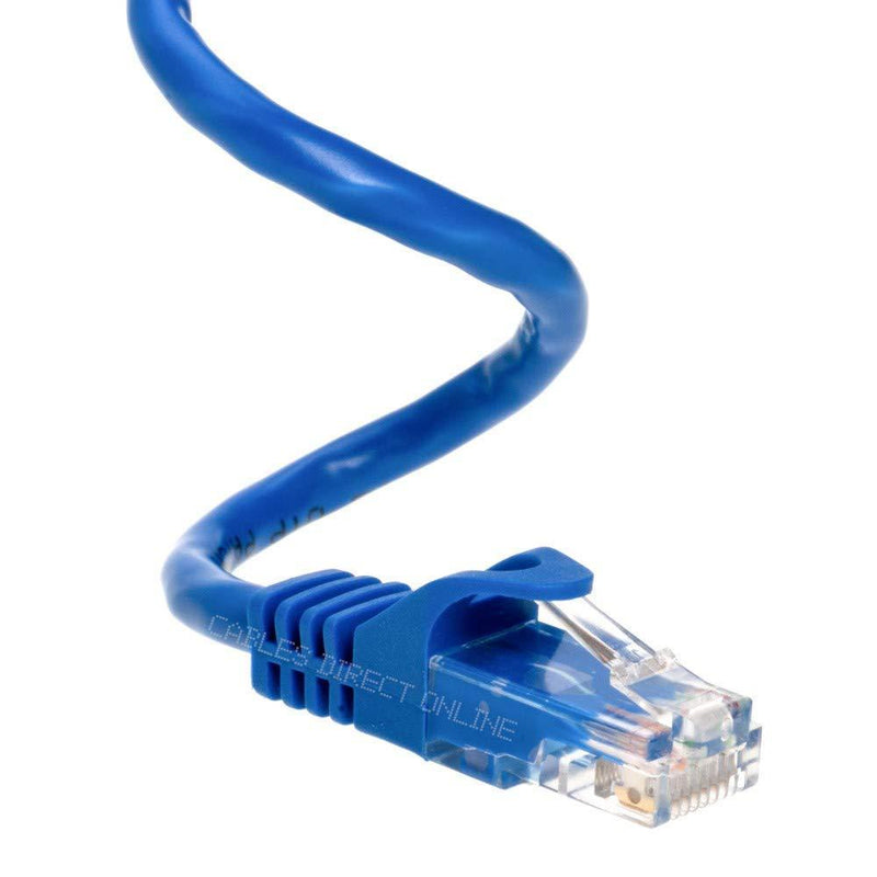 Cables Direct Online Snagless Cat5e Ethernet Network Patch Cable Blue 10 Feet 10ft