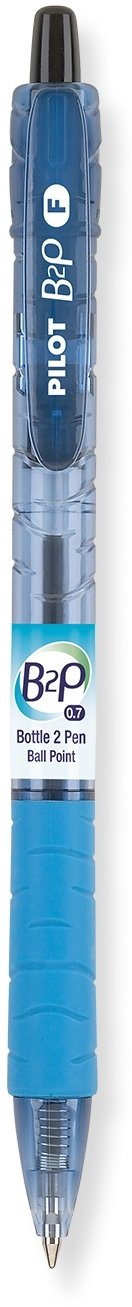 PILOT B2P - Bottle to Pen Refillable & Retractable Ball Point Pen Made From Recycled Bottles, Fine Point, Black Ink, 12-Pack (32600), Dozen Box (Fine Point) Dozen Box (Fine Point)