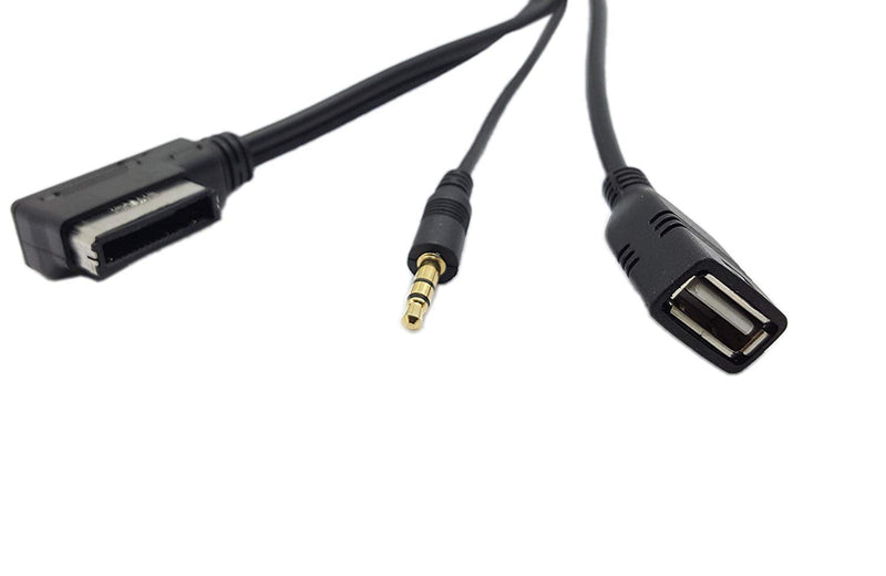 AMI MMI MDI to 3.5mm Jack Music Interface Aux Cable Compatible with A3 A4 A6 Q5 Q7 V.W