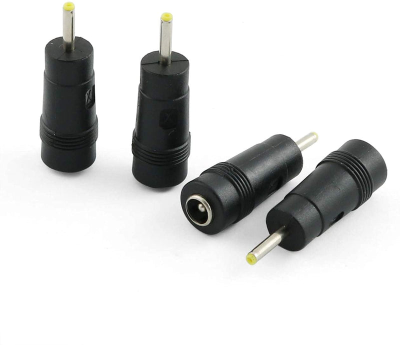 Longdex 10pcs DC Power Adapter 5.5x2.1mm Female Jack to 2.5x0.7mm Male Plug Electrical Socket Outlet for Laptop Interface Power Cable Connector
