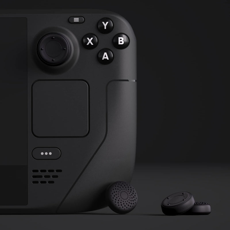 PlayVital Thumb Grip Caps for Steam Deck, Silicone Thumbsticks Grips Joystick Caps for Steam Deck - Raised Dots & Studded Design