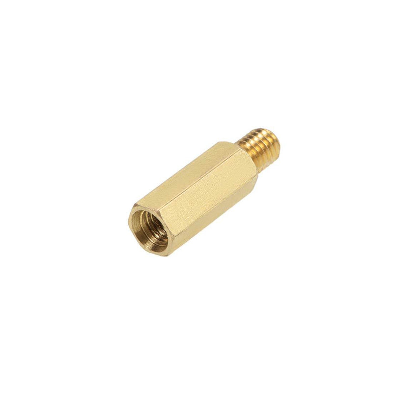 uxcell M6x20mm+8mm Male-Female Brass Hex PCB Motherboard Spacer Standoff for FPV Drone Quadcopter, Computer & Circuit Board 5pcs
