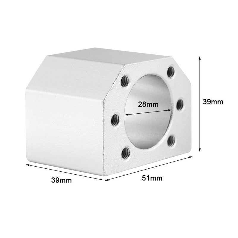DSG16H Ball Screw Nut Housing Seat Mount Bracket Holder 28mm Dia for SFU1604 1605 1610 CNC Printer DSG16H