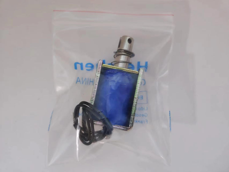 Hechen Solenoid Electromagnet, HS-1040B, DC12V 1.6A 25N, 10mm stroke, open frame push-pull door lock