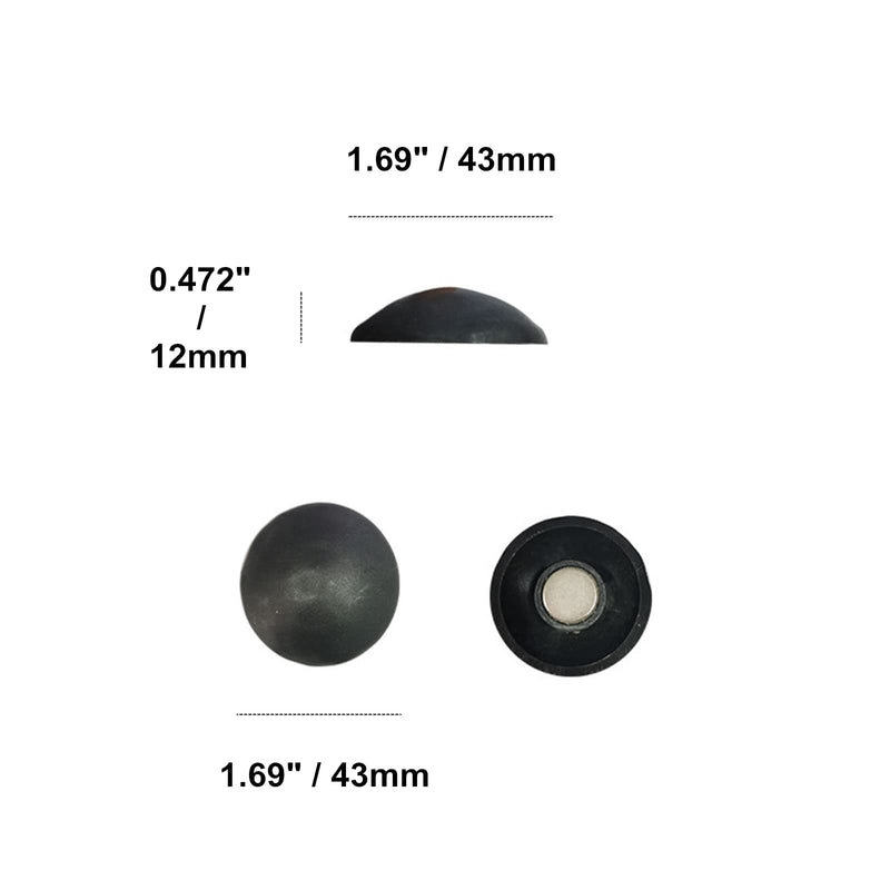 YURROAD 30pcs Magnetic Garage Clavos Nails No Drills No Holes Strong Magnetic Bolots Carriage House Garage Door Windows Hardware Decoration CLV30 30pcs Garage Clavos