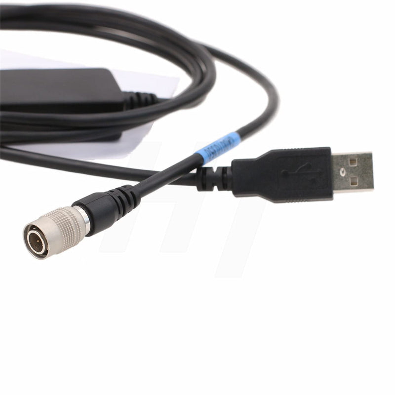 HangTon Hirose 4 Pin Data Cable to USB Computer PC for Trimble 5600 Geodimeter