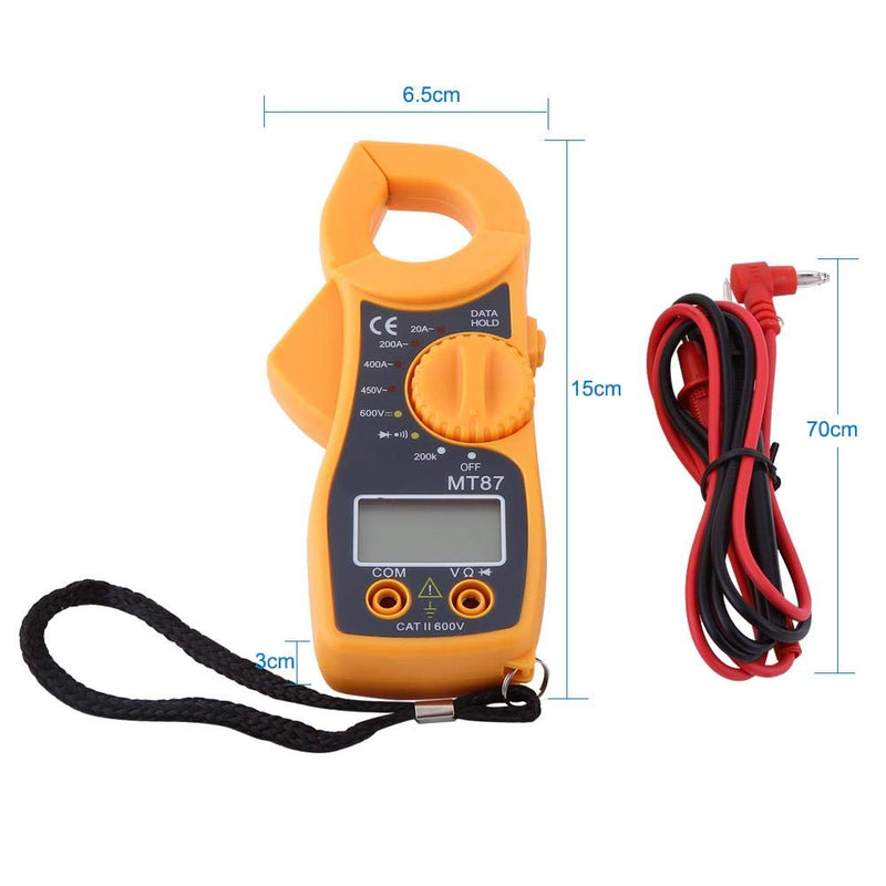 TOPINCN Digital Clamp Multimeter AC DC Voltmeter Ammeter Ohmmeter Volt Tester LCD Meter Pocket Digital Multi Tester