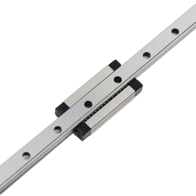 ReliaBot 200mm MGN9 Linear Rail Guide with MGN9H Carriage Block for 3D Printer and CNC Machine Rail + MGN9H