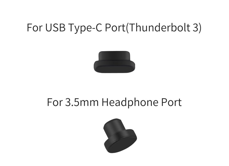 10PCS Anti Dust Dirt Plugs Cover for MacBook Pro 16 2020 2019 A2141 / MacBook Air 13 inch 2020-2018 A2179 A1932 / MacBook Pro 13 15 2020-2016, Silicone Port Plugs Cover Dust Cups Set