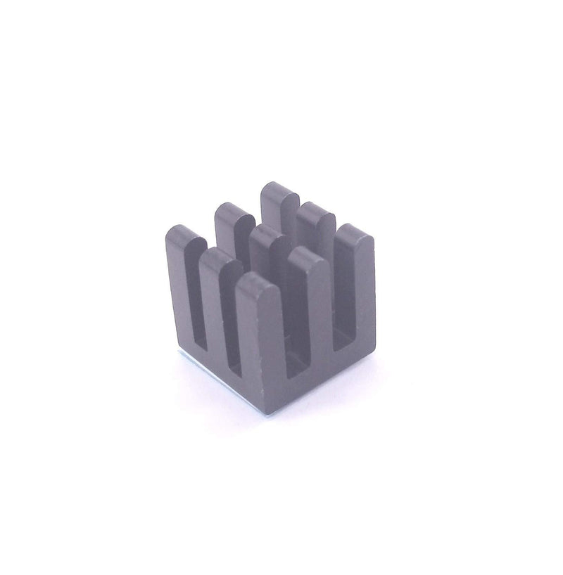 Easycargo 20pcs 10mm Heatsink Kit + pre Applied 3M 8810 Thermal Conductive Adhesive Tape, Cooler Aluminum Heat Sink Set for Cooling GPU IC Chips VRAM VGA RAM (20pcs 10x10x10mm Black)