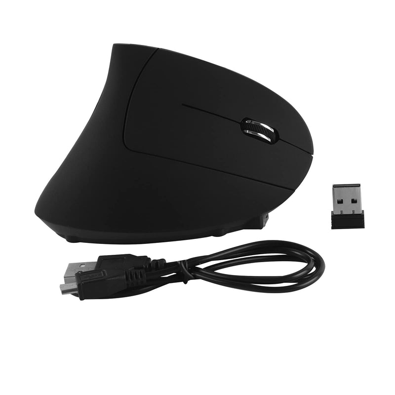 Ergonomic Vertical Wireless Mouse, Rechargeable 2.4GHz Optical Mice 800/1200/1600 DPI 6 Buttons for Laptop, PC, Computer, Desktop, Notebook