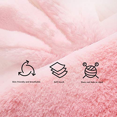 Heated Hand Warmer Mouse Mat-[Newest 2020 ] USB Heated Mouse Pad Winter Warm Plush Electric Hand Warmer with Wrist Support Timing Switch and Temperature Adjustable Features, Cool Winter Gift (Pink) (Pink)