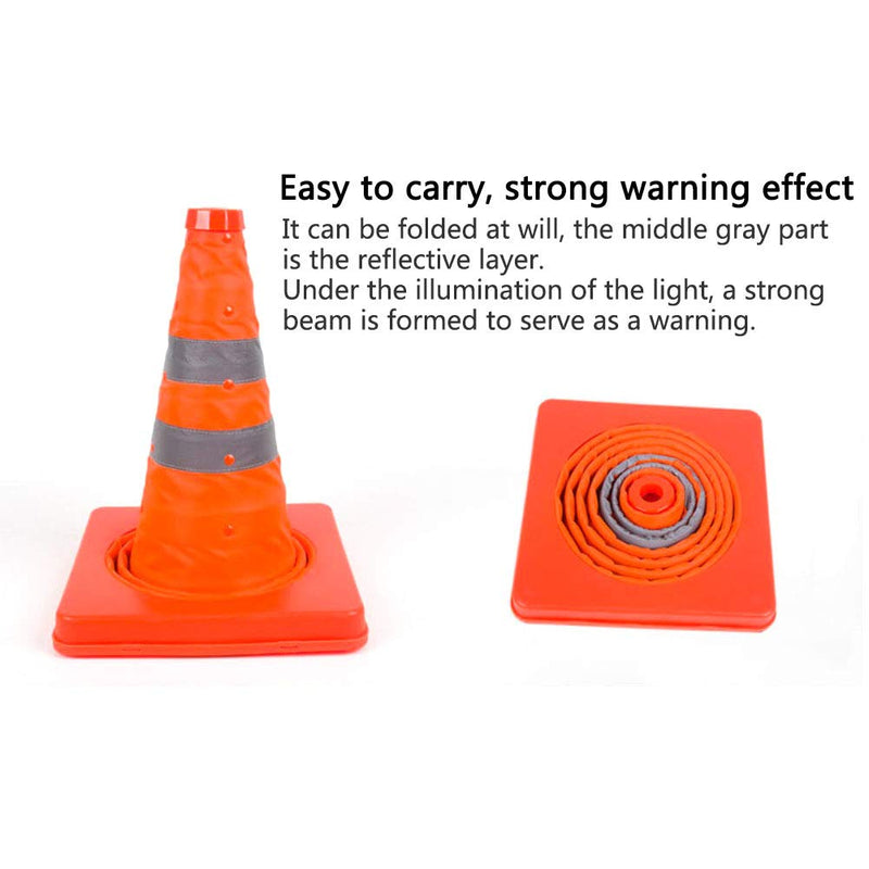 18 inch Collapsible Traffic Cones/Traffic Cone Sign/Multi Purpose Pop up Reflective Safety Cone,Orange