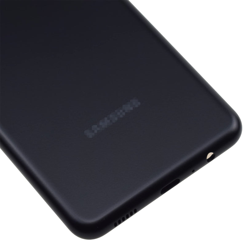 Black Plastic Back Cover Replacement for Samsung Galaxy A13 5G SM-A136U SM-A136W Rear Camera's Frame and Glass Cover Volume Button and Installation Instruction Tool Kit are Include Black
