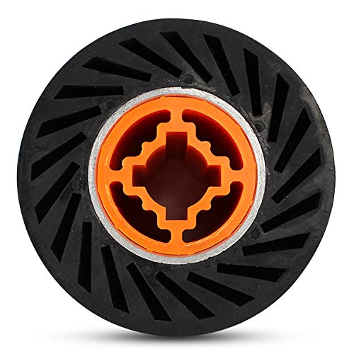 BHA Rubber Expanding Drum for Abrasive Sanding Bands, 3.5" x 4" with 3/4" Quad Keyway