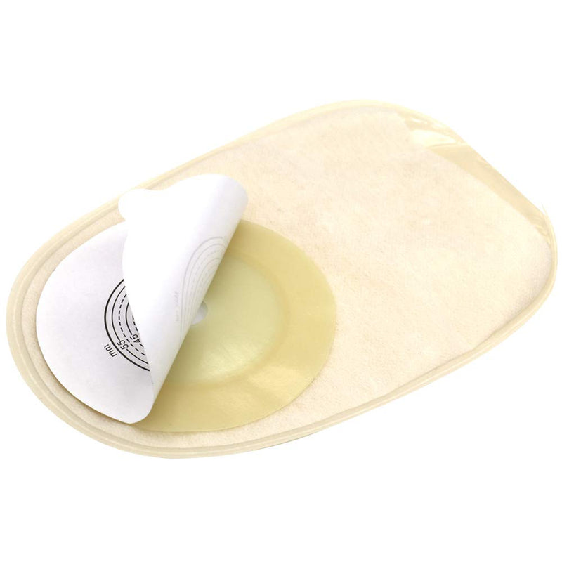 Urostomy Supplies Medicals Drainable Pouch Ostomy Stoma Bags One Piece System Cut-to-Fit（Max Cut 60mm）10PCS 15-60mm