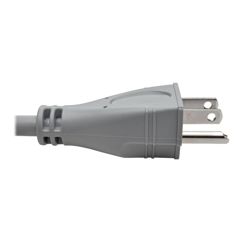 Tripp Lite 6ft Hospital Medical Power Extension Cord 5-15P HG 5-15R HG 120V 15A Gray 6' (P024-006-GY-HG) 6 ft.