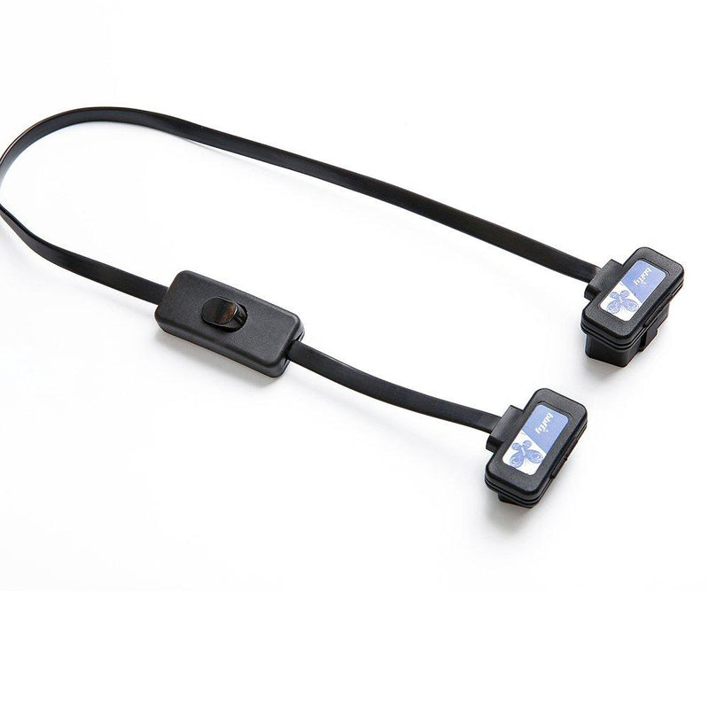 bbfly-A6 ODB II ODB2 Splitter Extension 16 Pin Extension Cable Adapter (A6 with Power Switch 5FT/150CM)