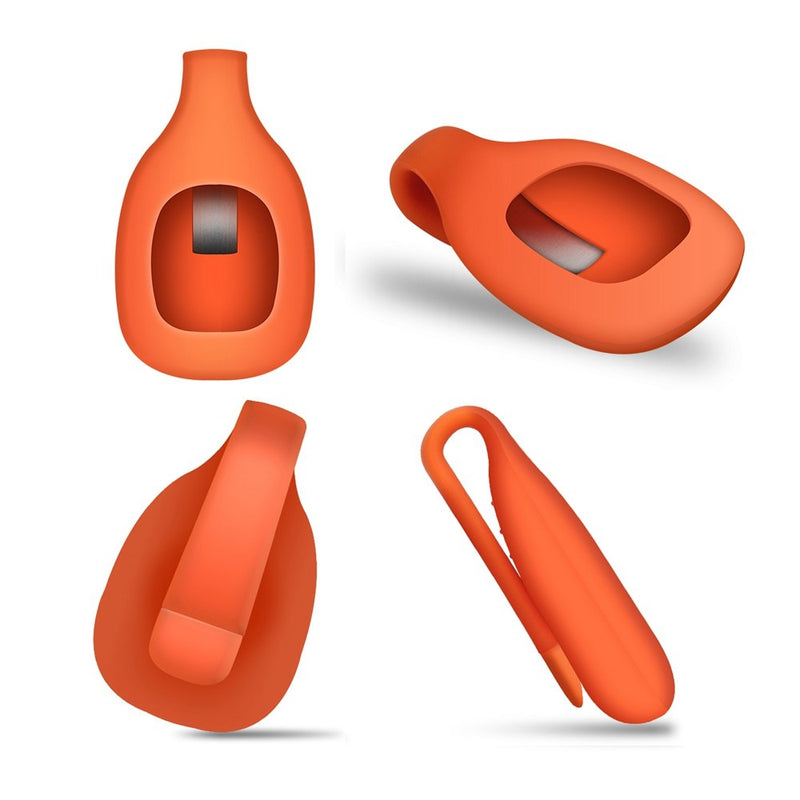 EverAct Clip Holder Compatible with Fitbit Zip (Set of 4) 4 Pack:WHITE PURPLE RED ORANGE