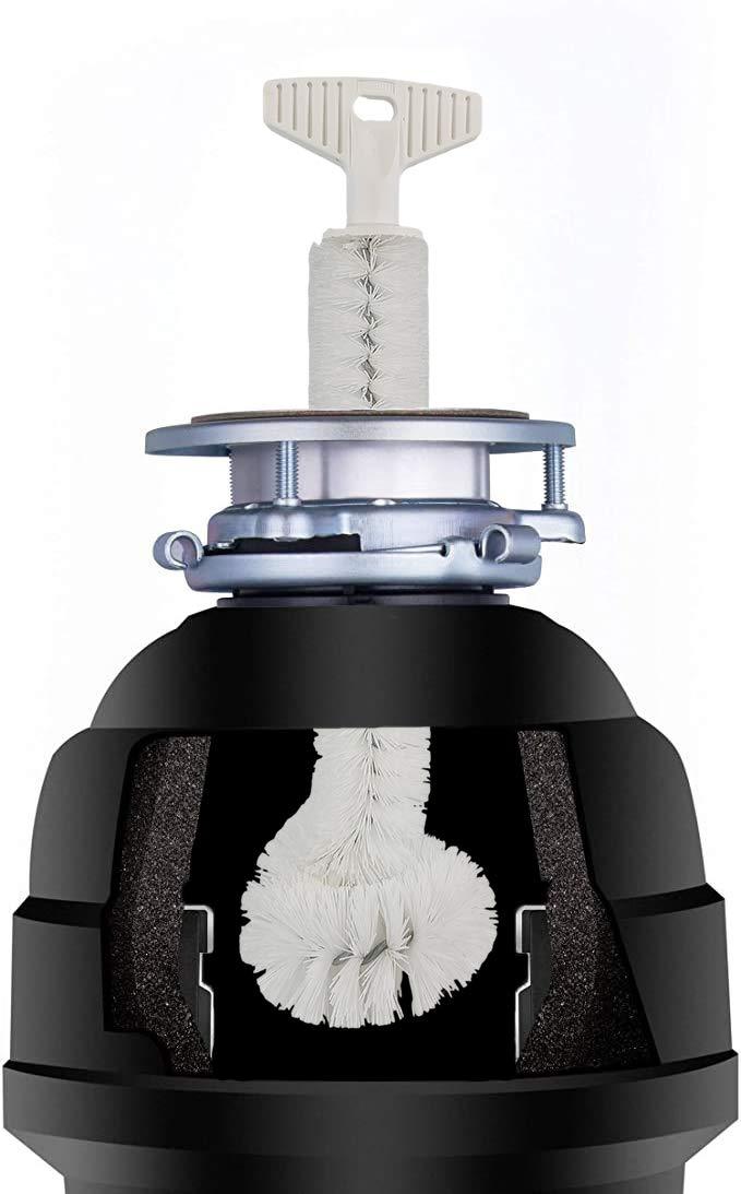 The FryOilSaver Co. B36c Garbage Disposal Brush | Cleans Garbage Disposal Units & Removes Odors | Sturdy Grip Handle | Ergonomic T-Grip Handle | Universal Sink Disposal Cleaner | 12 Inches Long