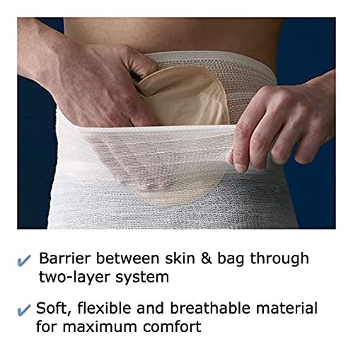 Corsinel StomaSafe Classic (Pack of 3) Ostomy/Hernia Light Support (White, M (38-46in) by TYTEX White Medium (Pack of 3)