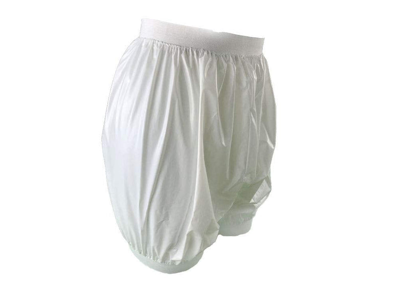 Haian Adult Incontinence Pull-on Plastic Comfort Pants 2 Pack (X-Large, White) X-Large (Pack of 2)