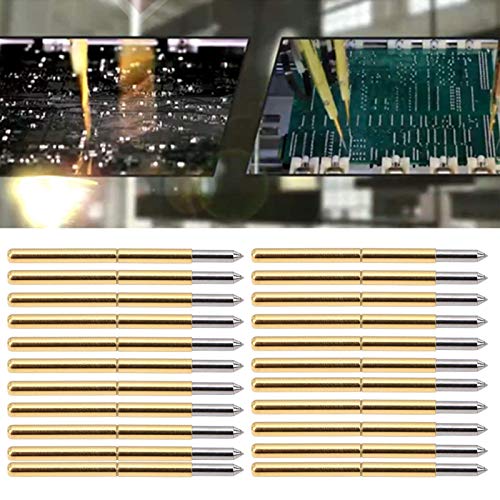 Pack of 100 P125-B test tip brass pogo pins 2.0 mm spring test angle needle head pins test tips for guide pins and solder joints