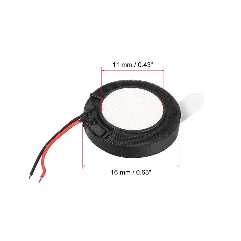 uxcell 1W 8 Ohm 16mm Dia Audio Speaker with Wire for Electronic Projects 4pcs