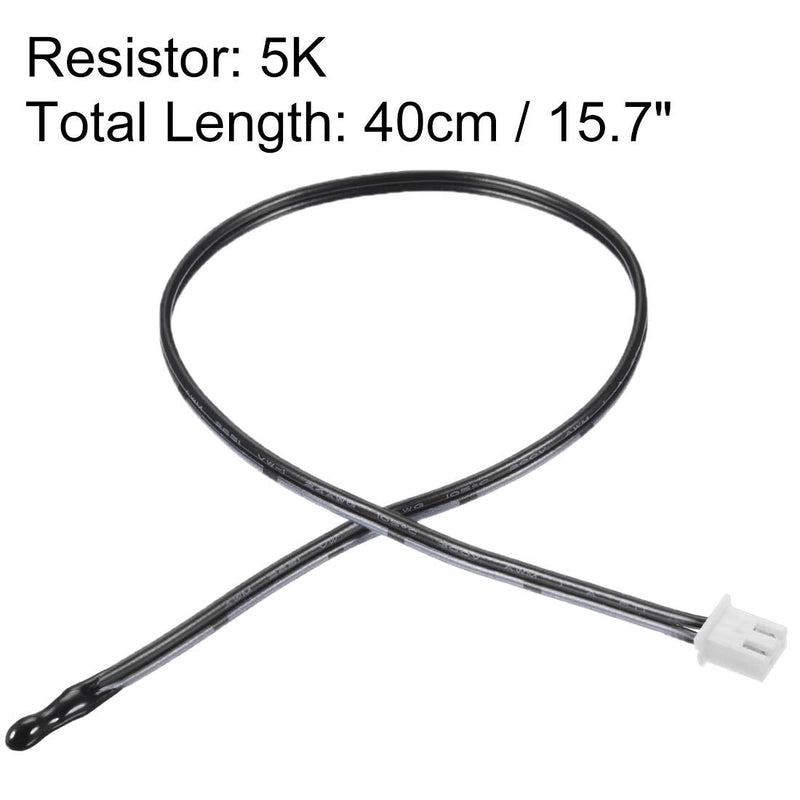 uxcell 2 Pcs 5K NTC Thermistor Probe 15.7 Inch Epoxy Sensitive Temperature Temp Sensor for Air Conditioner