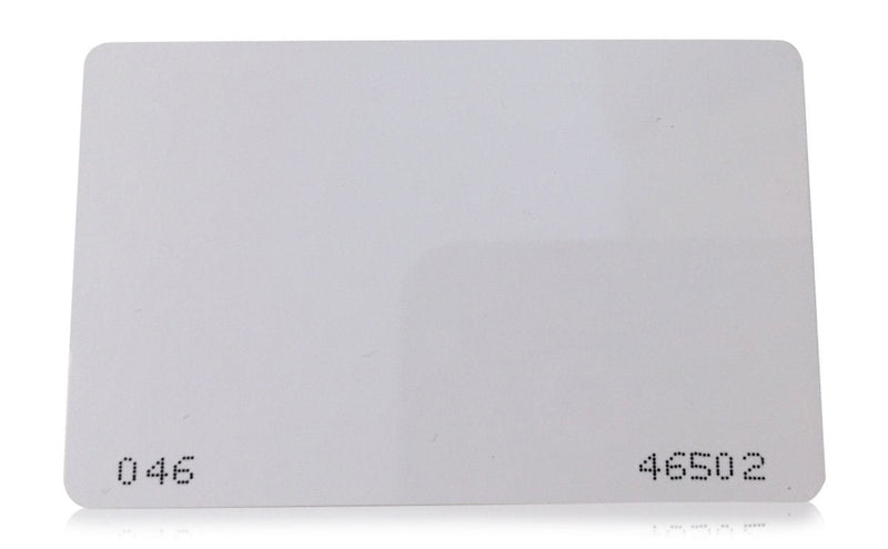25 pcs 26 Bit Proximity CR80 Cards Weigand Prox Blank Printable Swipe Cards Compatable with ISOProx 1386 1326 H10301 format readers. Works with the vast majority of access control systems