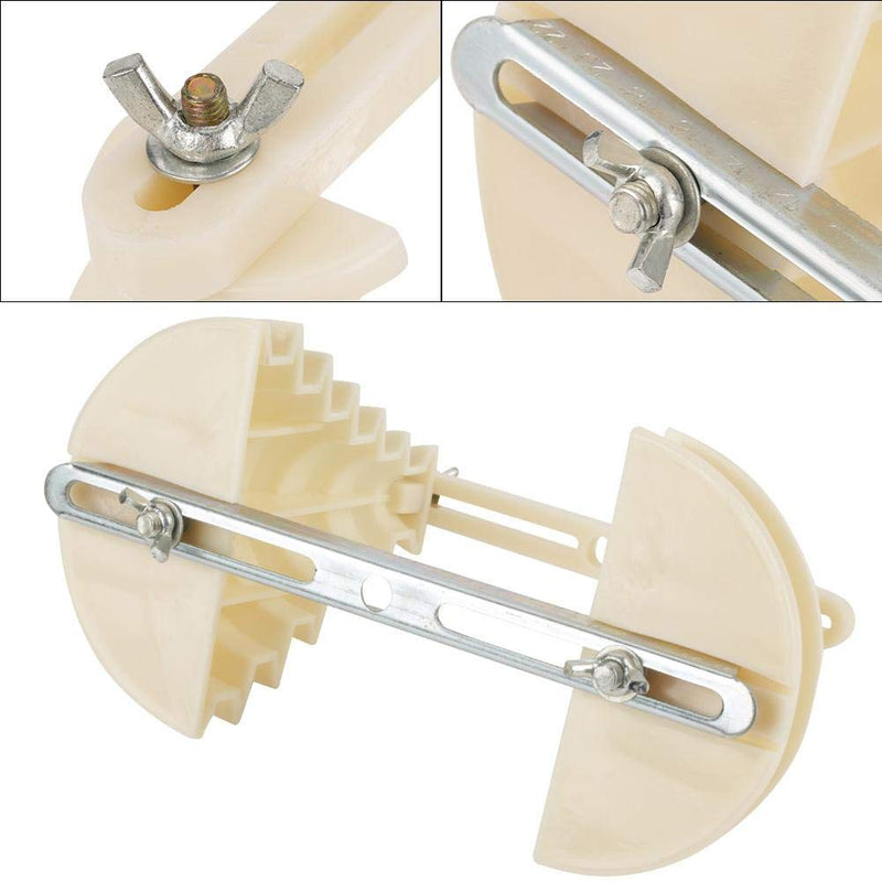 Electrical Machine Plastic Single Phase 6 Layer Coil Wire Cable Winding Mould Head Holder Beige