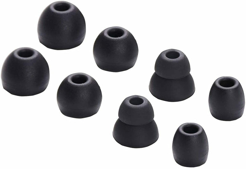 Replacement Earbud Tips for Beats Powerbeats Pro Wireless Stereo Headphones - Small, Medium, Large, and Double Flange (Black) Black