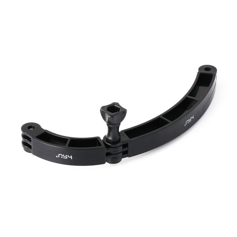 HSU 3 in 1 Curved Extension Arm Kit, Extension Pivot Arm Adjustable Monopod Bracket for GoPro Hero 11/10/9/8/7/6/5 Black,Session 5/4, DJI Osmo Action and More