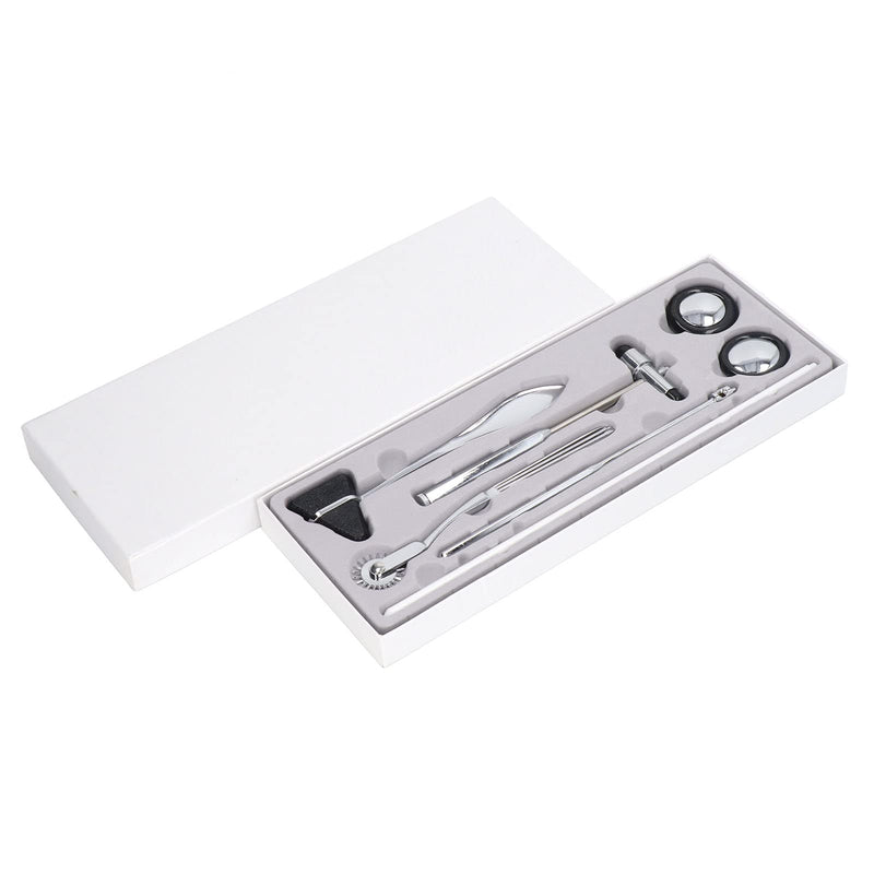 Neurological Reflex Hammer 5-Piece Neurological Hammer Set Made of Stainless Steel, Multifunctional Portable Reflex Hammer for Examining the Nervous System