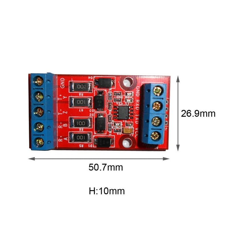 RS422 to TTL Converter, 3.3V Level Converter Module Mutual Conversion with Indicator Light