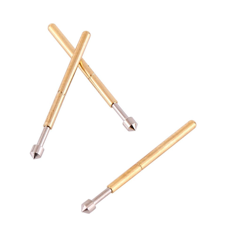 100pcs P75-E2 Cone Head Dia 1.02mm Spring Test Tip PCB Testing Pin