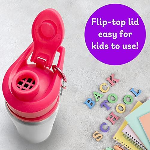 Purple Ladybug Decorate Your Own Water Bottle for Girls Craft Kit with Tons of Fun On-Trend Stickers - BPA Free, Kids Water Bottle - Great Girl Gift Idea, Fun Creative DIY Kids Arts & Crafts Activity
