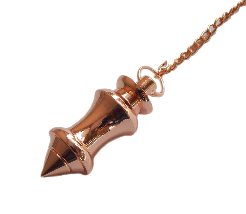 Copper Metal Cone Point Healing Dowsing Reiki Divination Meditation Fortune Pendulum.
