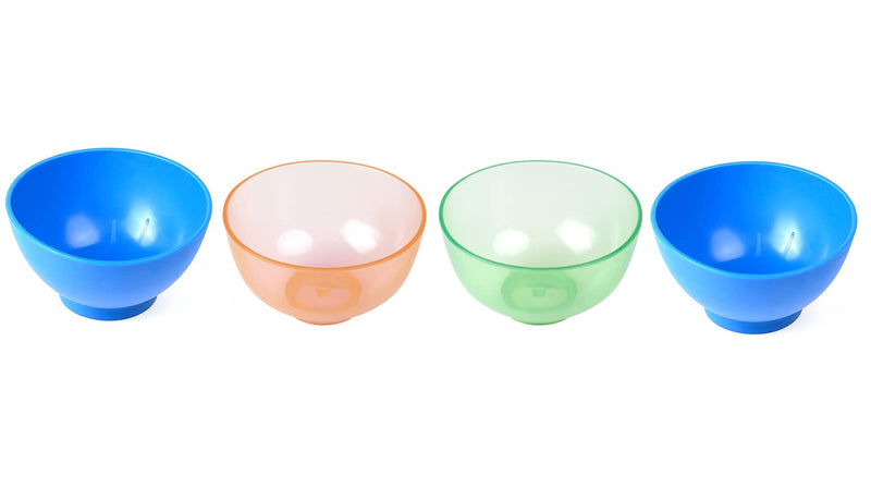 4PCS of Colourful Lab Flexible Alginate Rubber Mixing Bowl