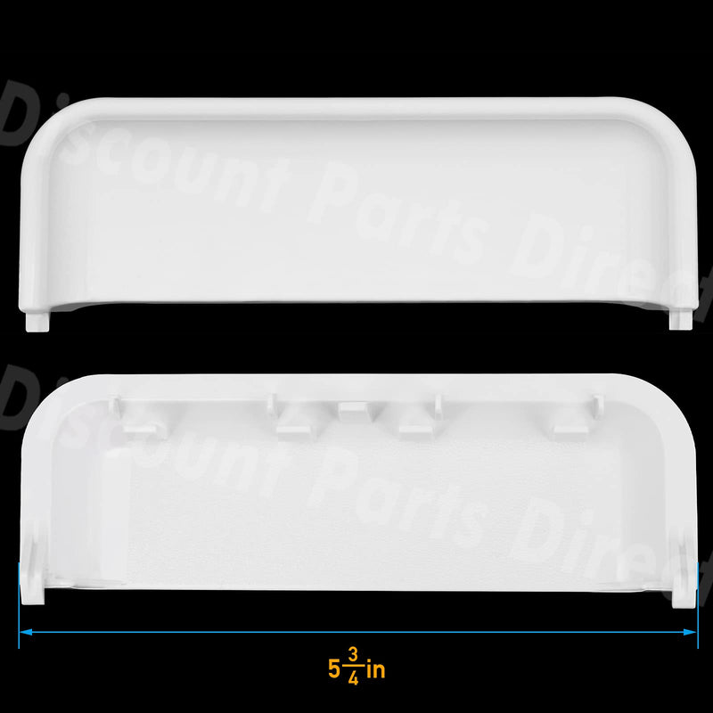 W10861225 Dryer Door Handle Replacement for Whirlpool Amana Crosley Kenmore Roper Appliance Dryer, Replaces AP5999398 PS11731583 W10861225VP White