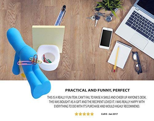 The Butt – Funny Gift for Men or Women who Have Everything – Novelty Tape Dispenser with Pen Holder – Great as an Unusual Going Away Gift for Coworker – Office Gag Gift Blue